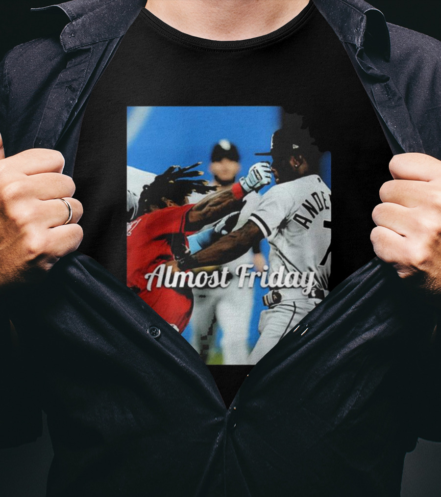 Almost Friday Baseball Knockout Action T-Shirt