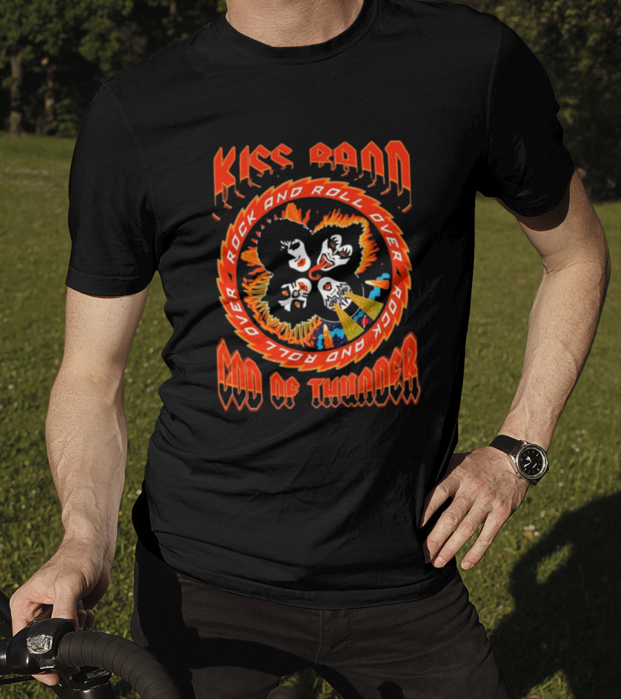 Kiss Band Rock And Roll Over God Of Thunder T-Shirt