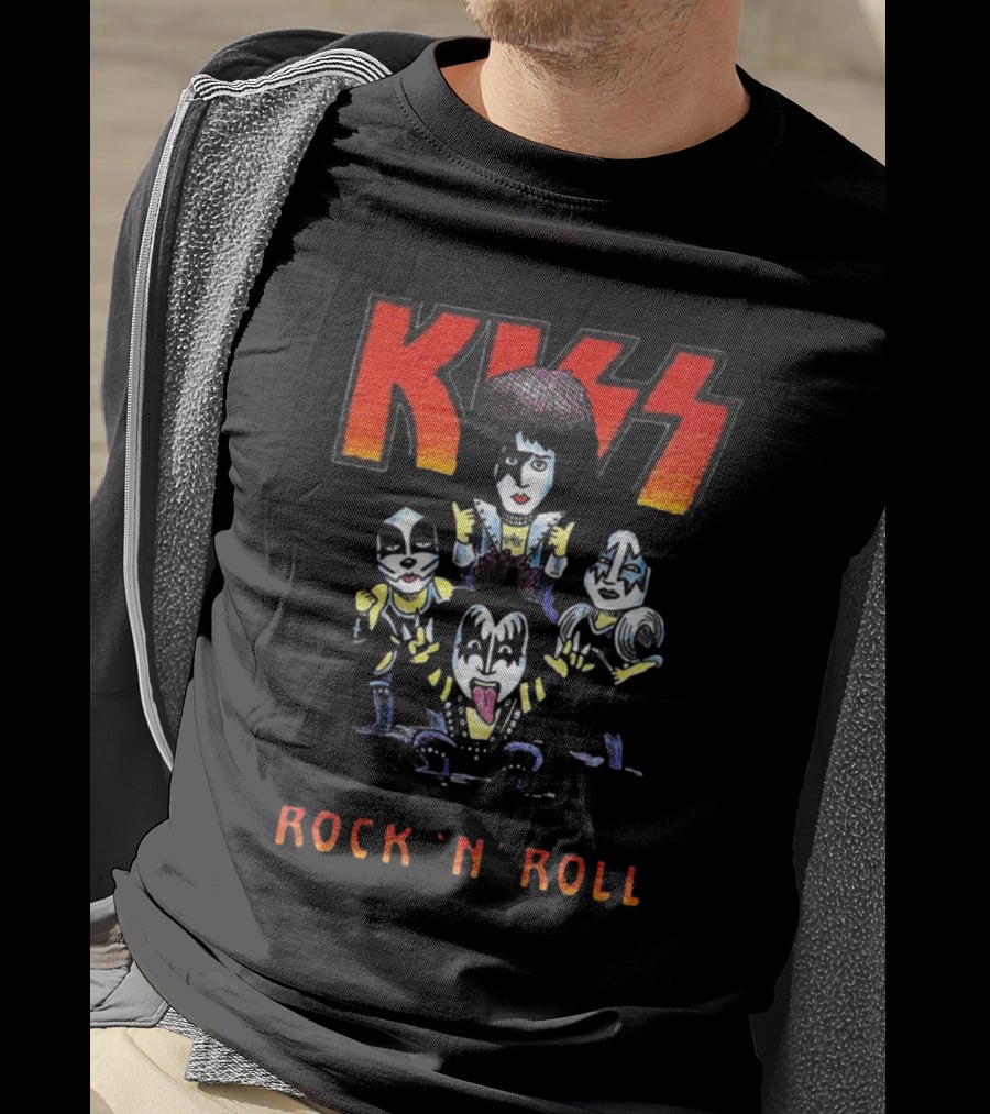 Kiss Band Rock And Roll Cartoons Let Me Go T-Shirt