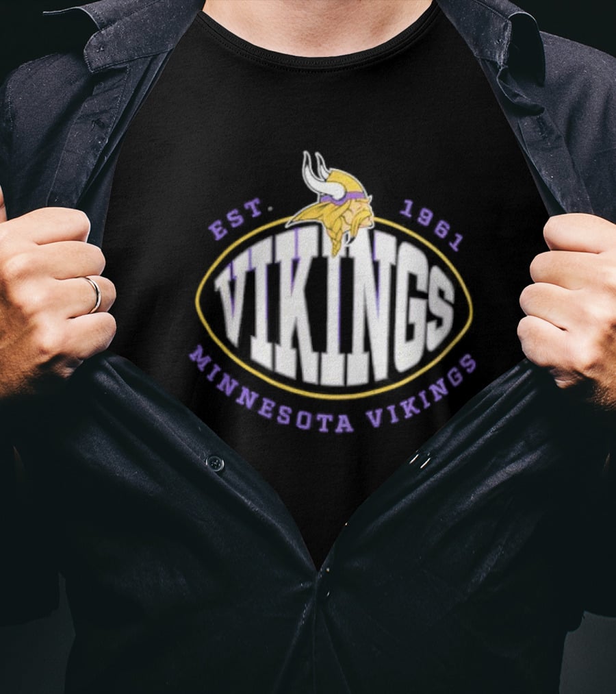 Minnesota Vikings Est. 1961 Boss X NFLTrap T-Shirt