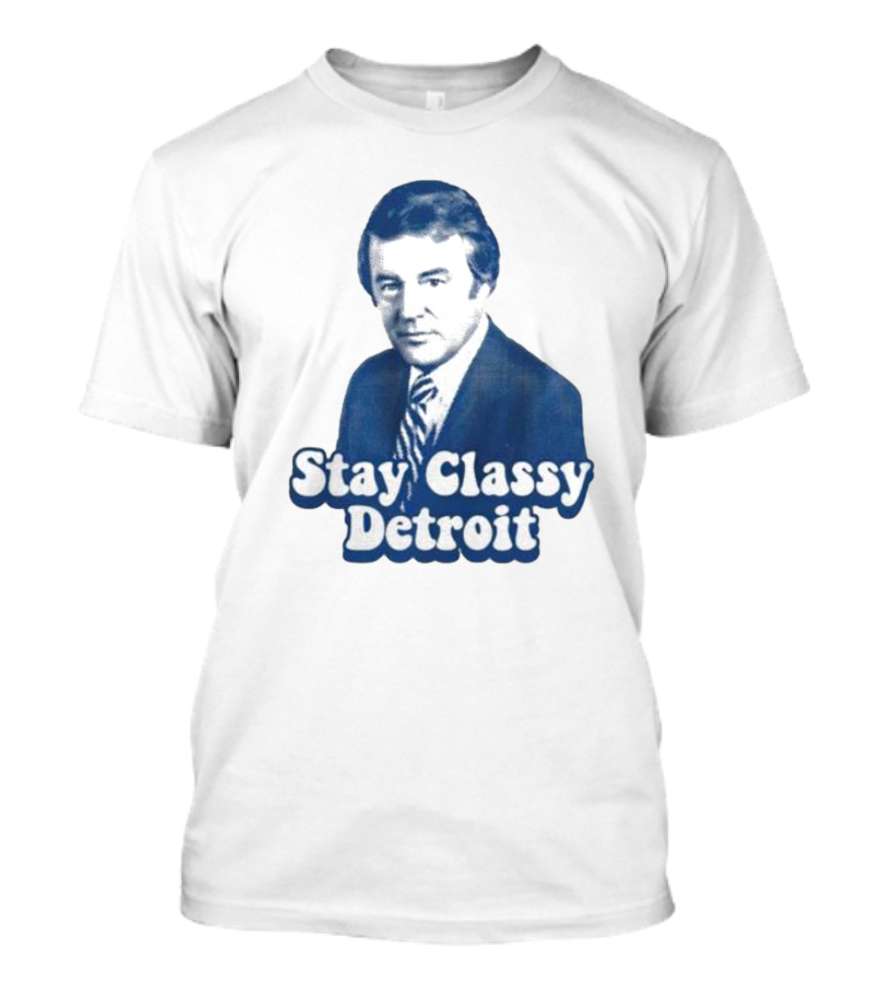 Stay Classy Detroit Vintage Bill Bonds Image T-Shirt
