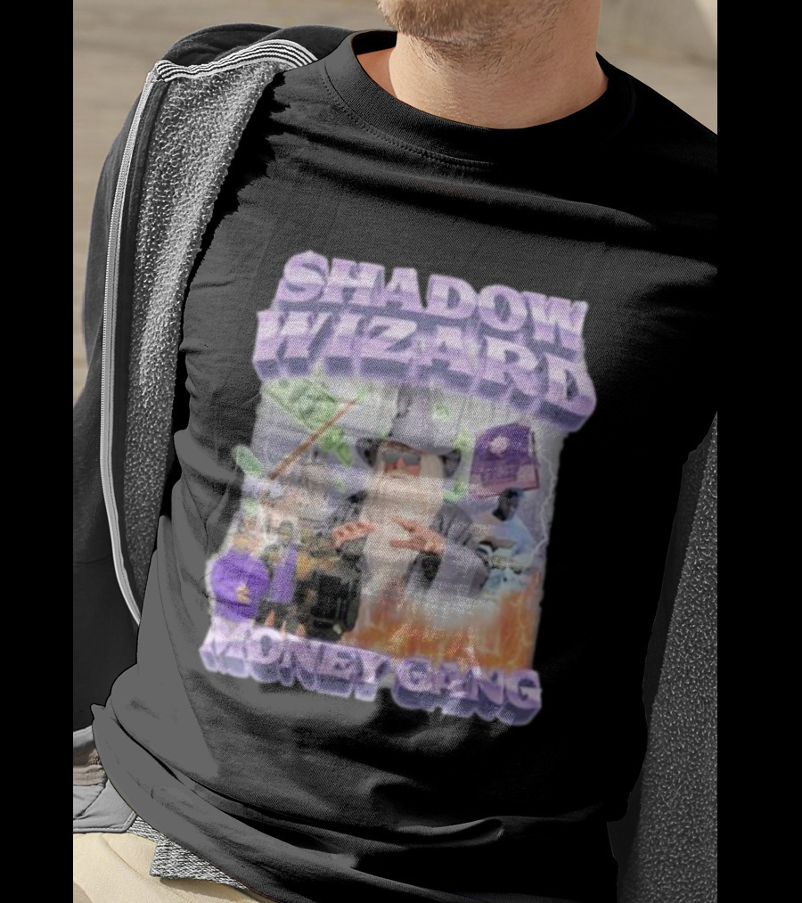 Shadow Wizard Money Gang Swagstimulus Magical Power Dollar Vibes T-Shirt