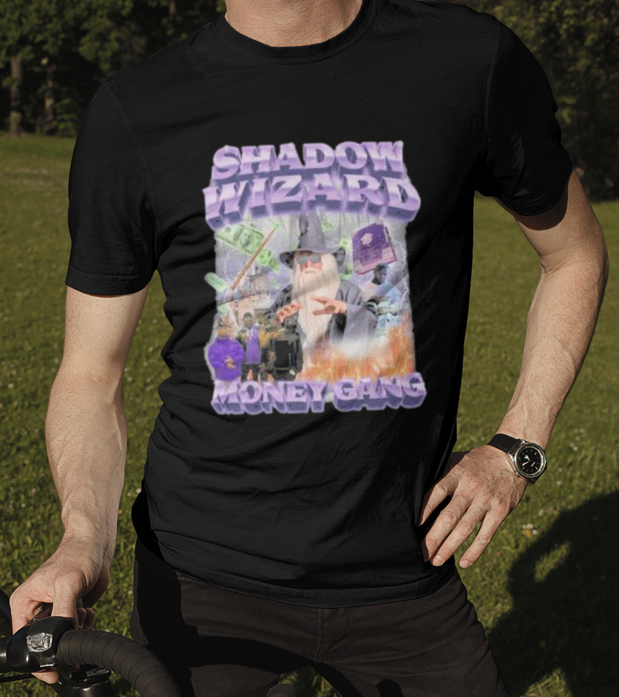 Shadow Wizard Money Gang Swagstimulus Magical Power Dollar Vibes T-Shirt