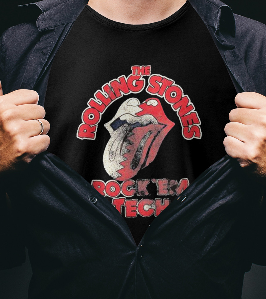 The Rolling Stones Rock 'Em Tech Texas Tech Red Raiders Livy Lu T-Shirt