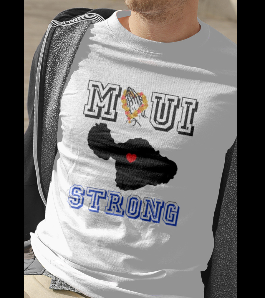 Maui Strong Support Hawaiian Island Lahaina Sunset Summer T-Shirt