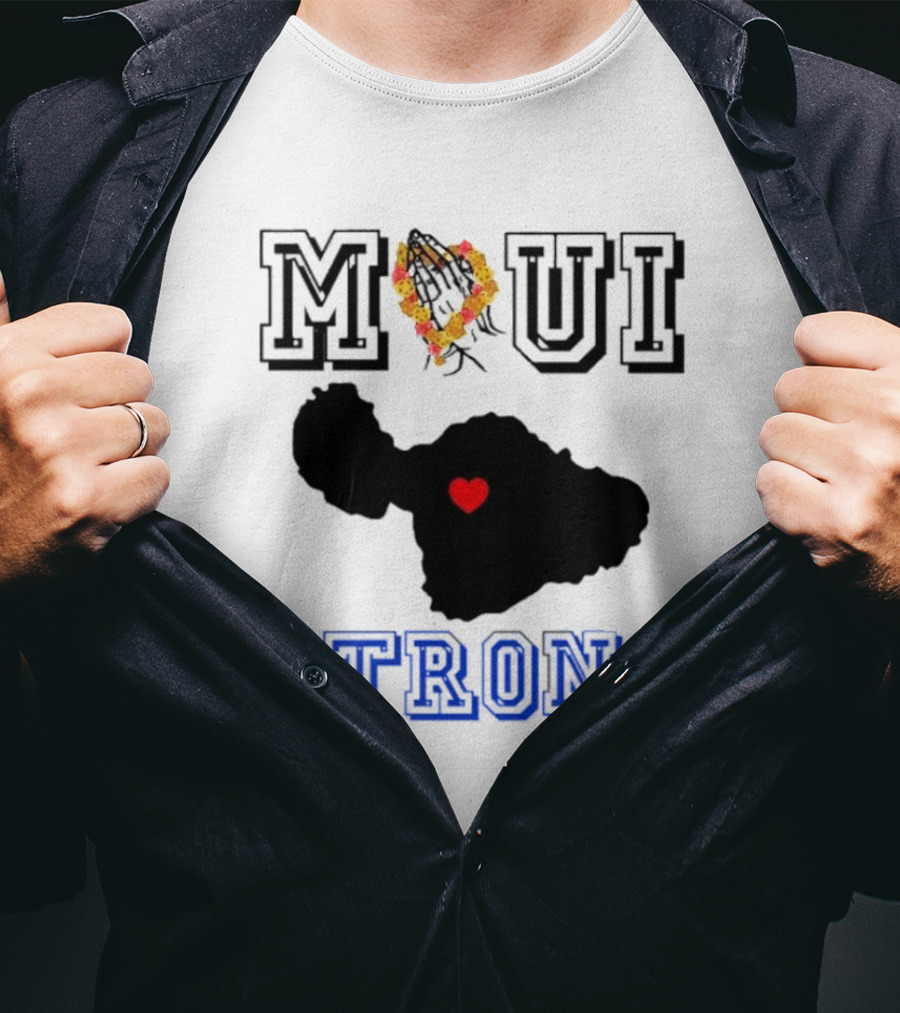 Maui Strong Support Hawaiian Island Lahaina Sunset Summer T-Shirt