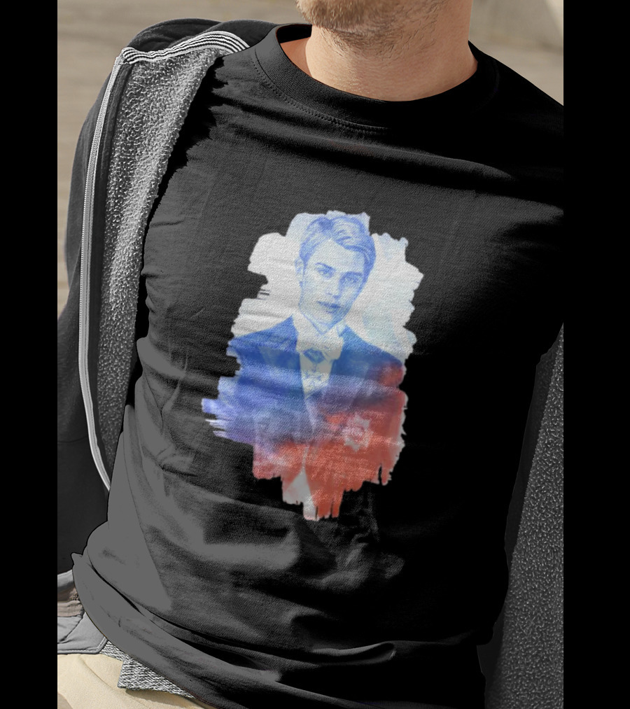 Your Royal Highness Portrait In Blue And Red Tones T-Shirt