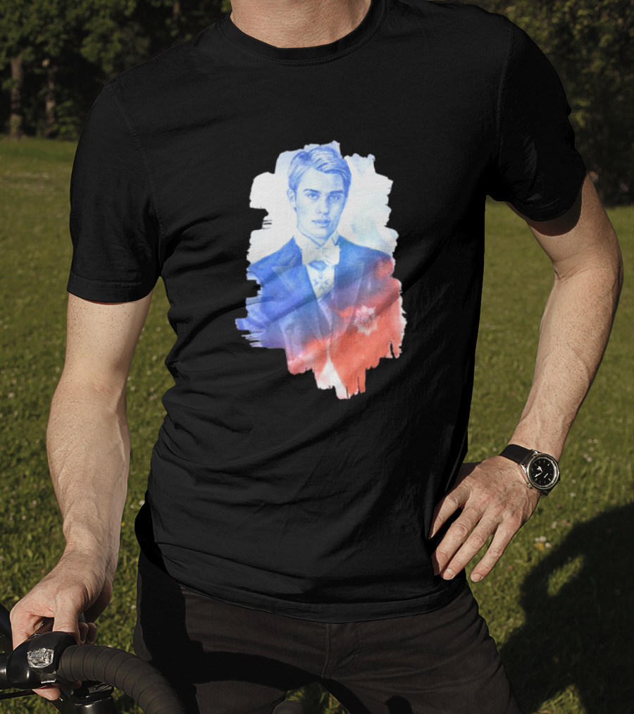 Your Royal Highness Portrait In Blue And Red Tones T-Shirt