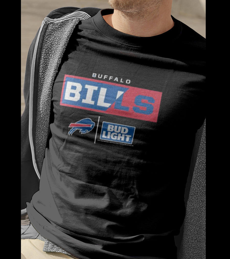 Buffalo Bills Bud Light NFL Collaboration T-Shirt