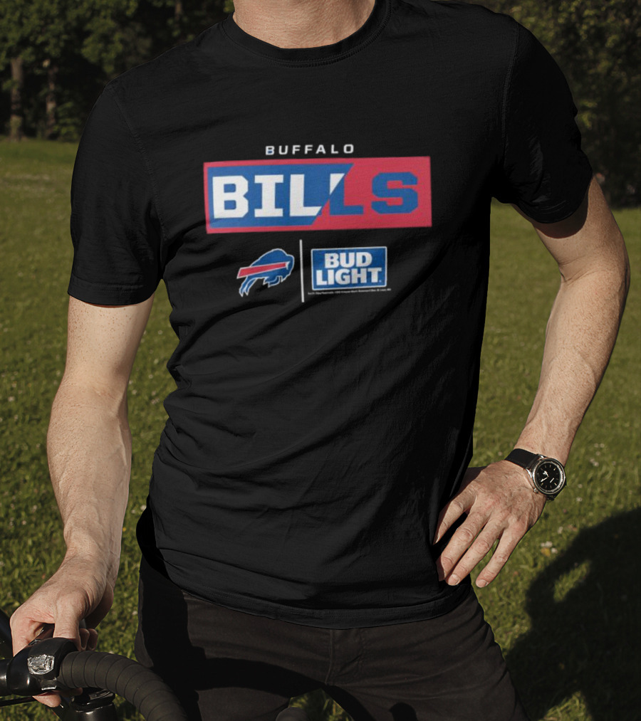 Buffalo Bills Bud Light NFL Collaboration T-Shirt
