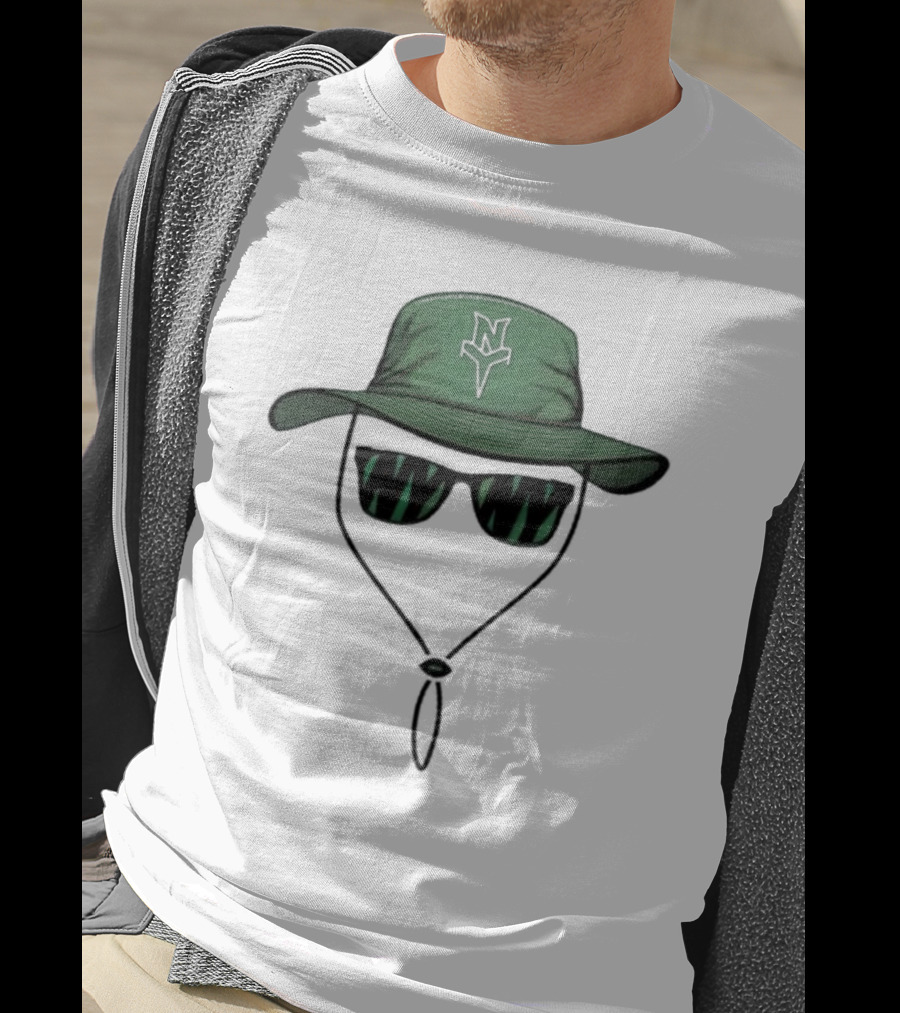 Gilligan Hat And Sunglasses With Green NY Mystics T-Shirt