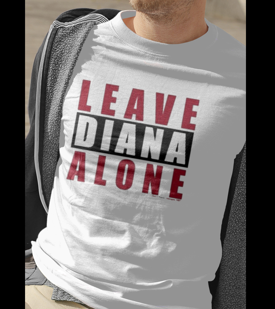 Grailed Leave Diana Alone Bold Red T-Shirt