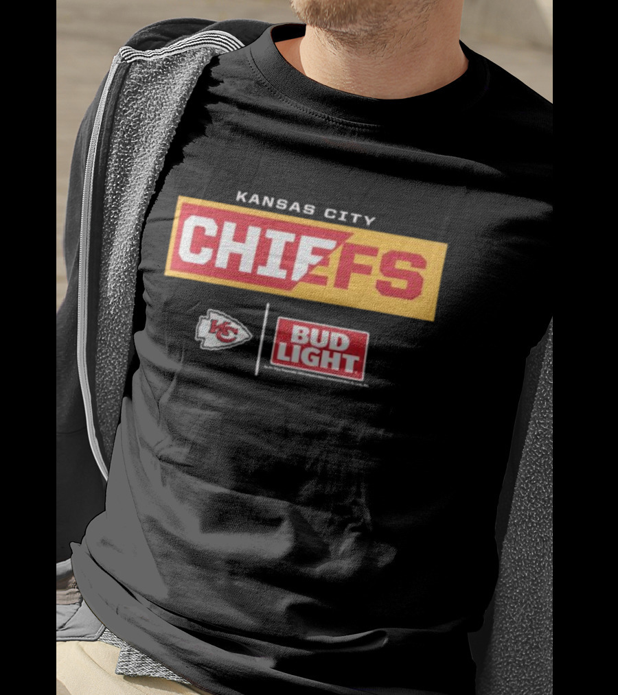 Kansas City Chiefs Bud Light NFL Partnership T-Shirt