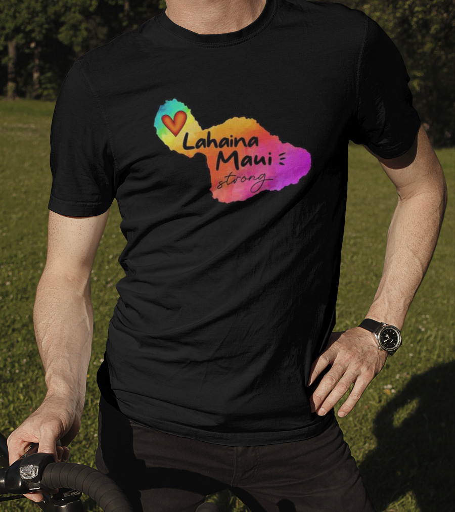 Lahaina Maui Strong Heart Fundraiser Support Wildfire Relief T-Shirt