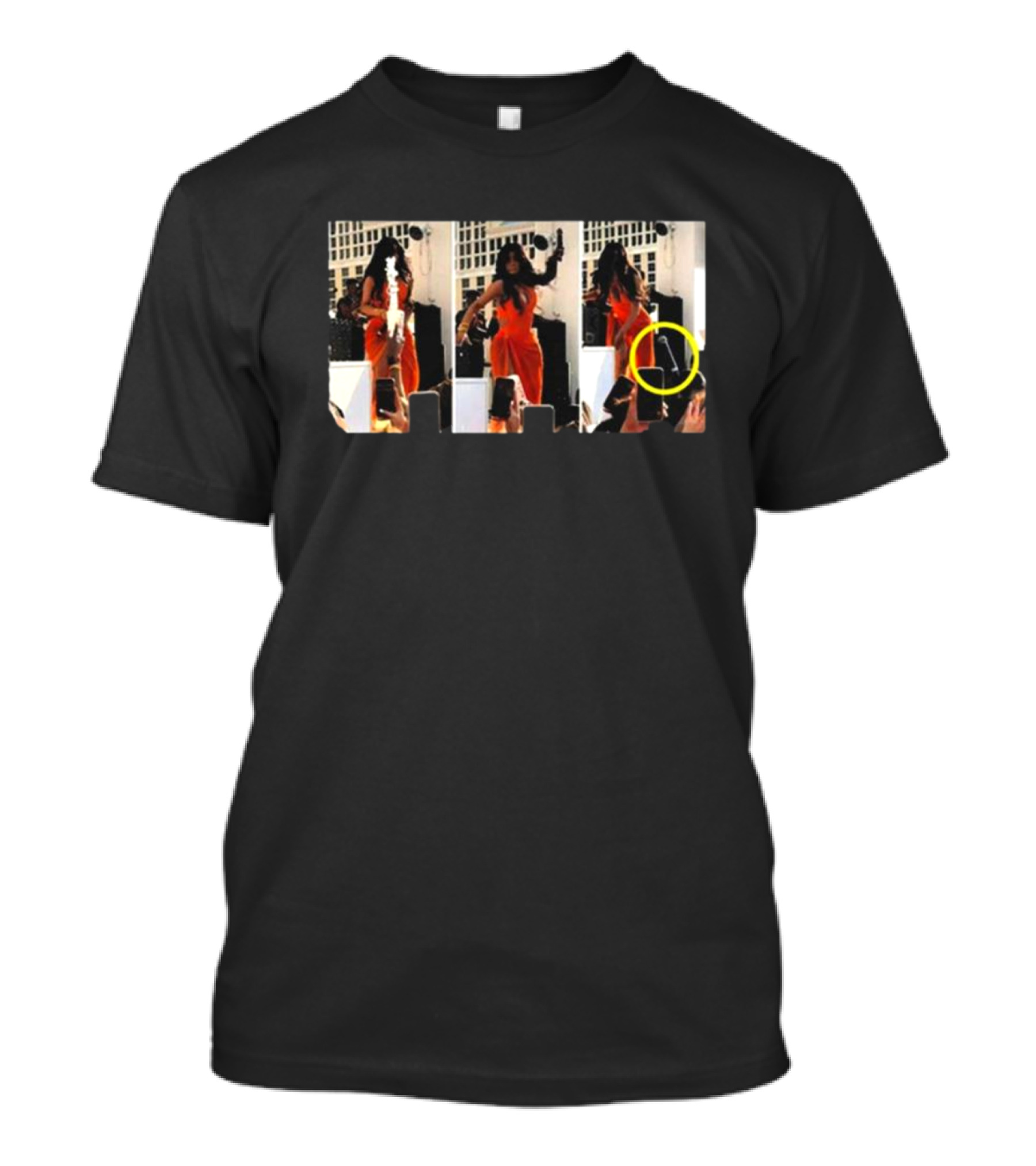 Cardi B Throws Microphone Onstage Performance Sequence T-Shirt