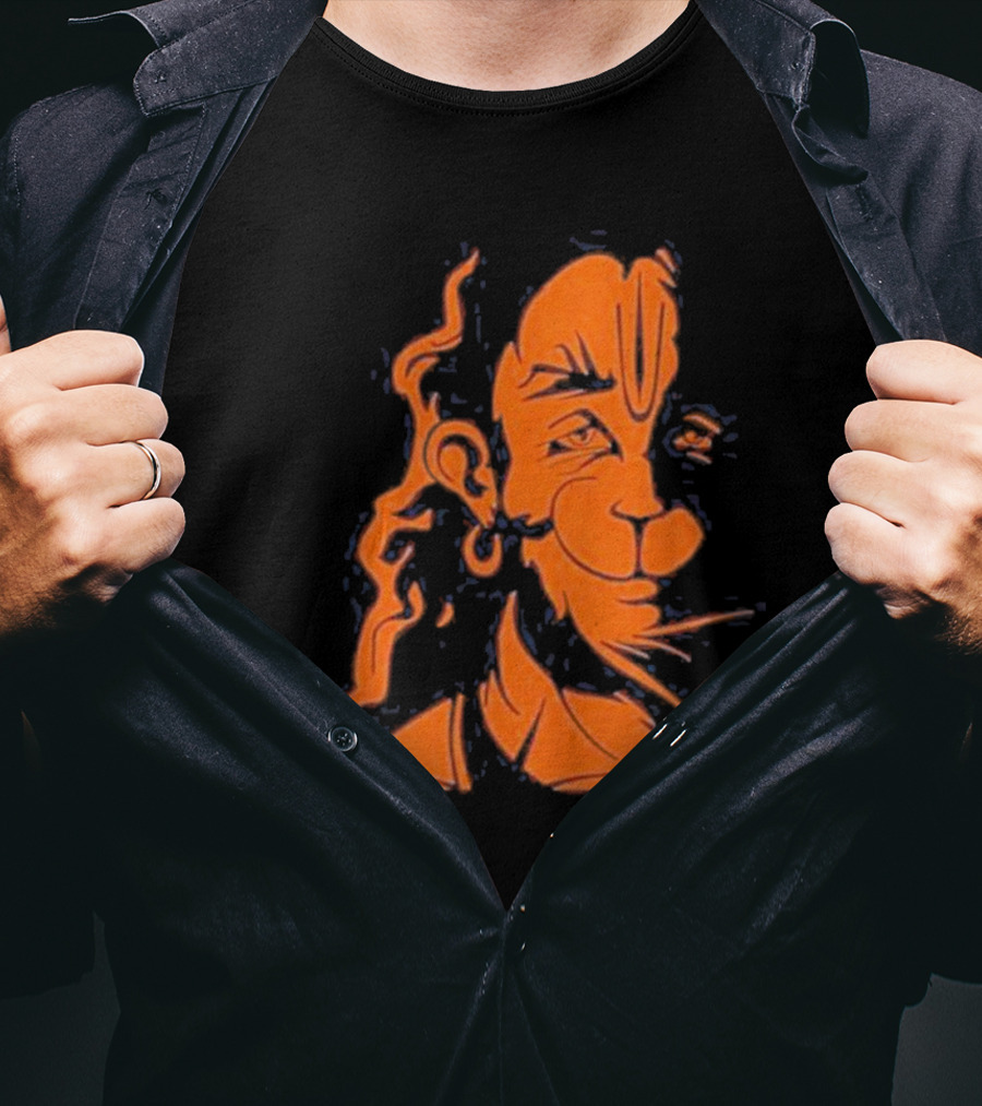 Happy Hanuman Iconic Orange T-Shirt