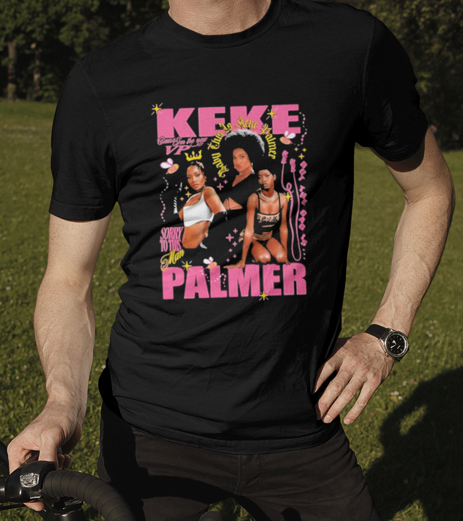 Keke Palmer Sorry To This Man Stylish Design Neon Icons T-Shirt