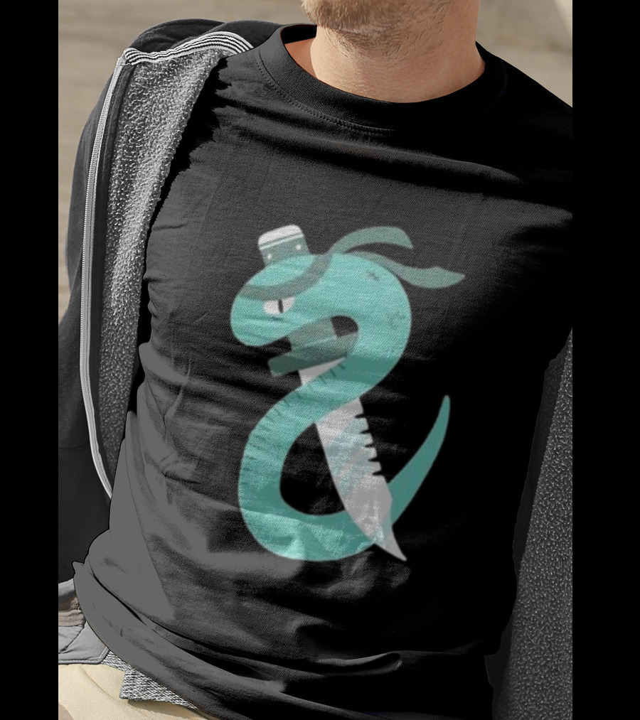 Eat More Snakes Karate Snake With Sushi Headband T-Shirt