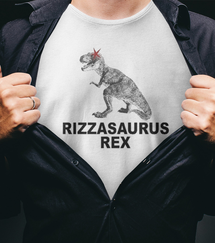 Rizzasaurus Rex Dinosaur With Star Eye T-Shirt