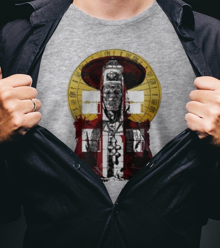 Dozens Of Rebel Moon Roman Numeral Halo Clergyman T-Shirt