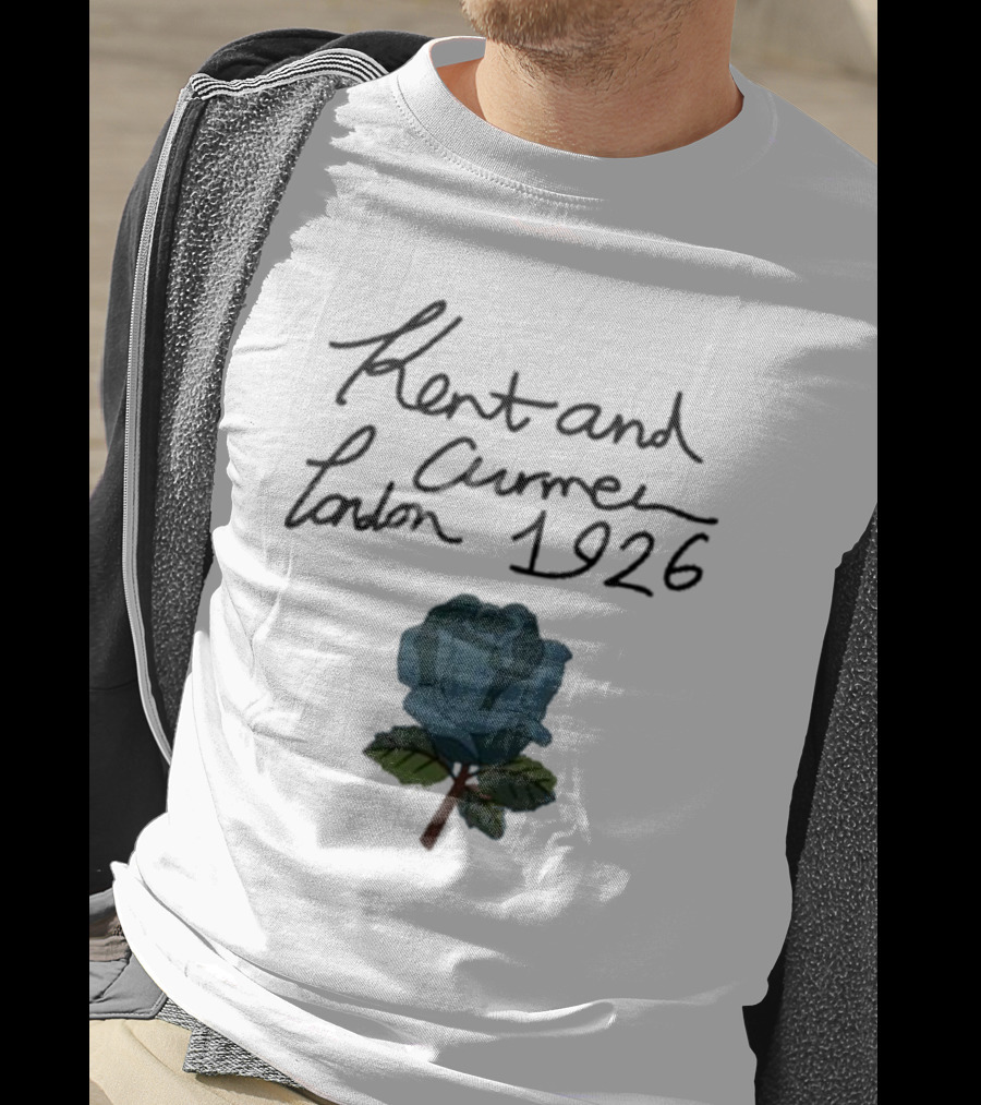 Kent And Curwen London 1926 Blue Rose T-Shirt