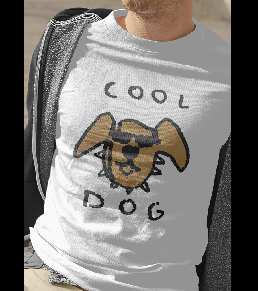COOL DOG Sunglasses Head T-Shirt