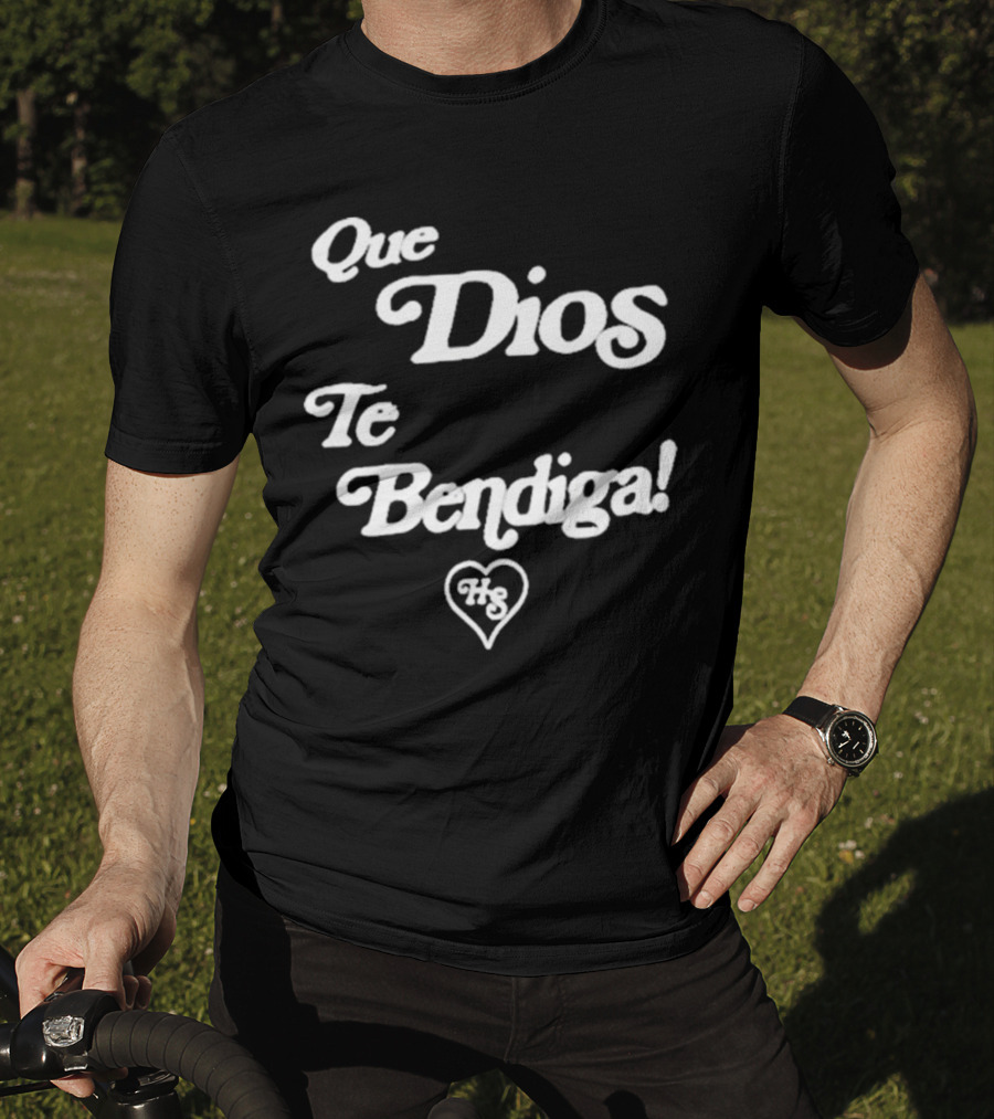 Heaven Sent Que Dios Te Bendiga HS Heart T-Shirt
