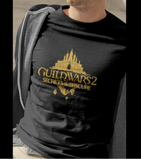 Guild Wars 2 Secrets Of The Obscure Castle Silhouette Fantasy T-Shirt