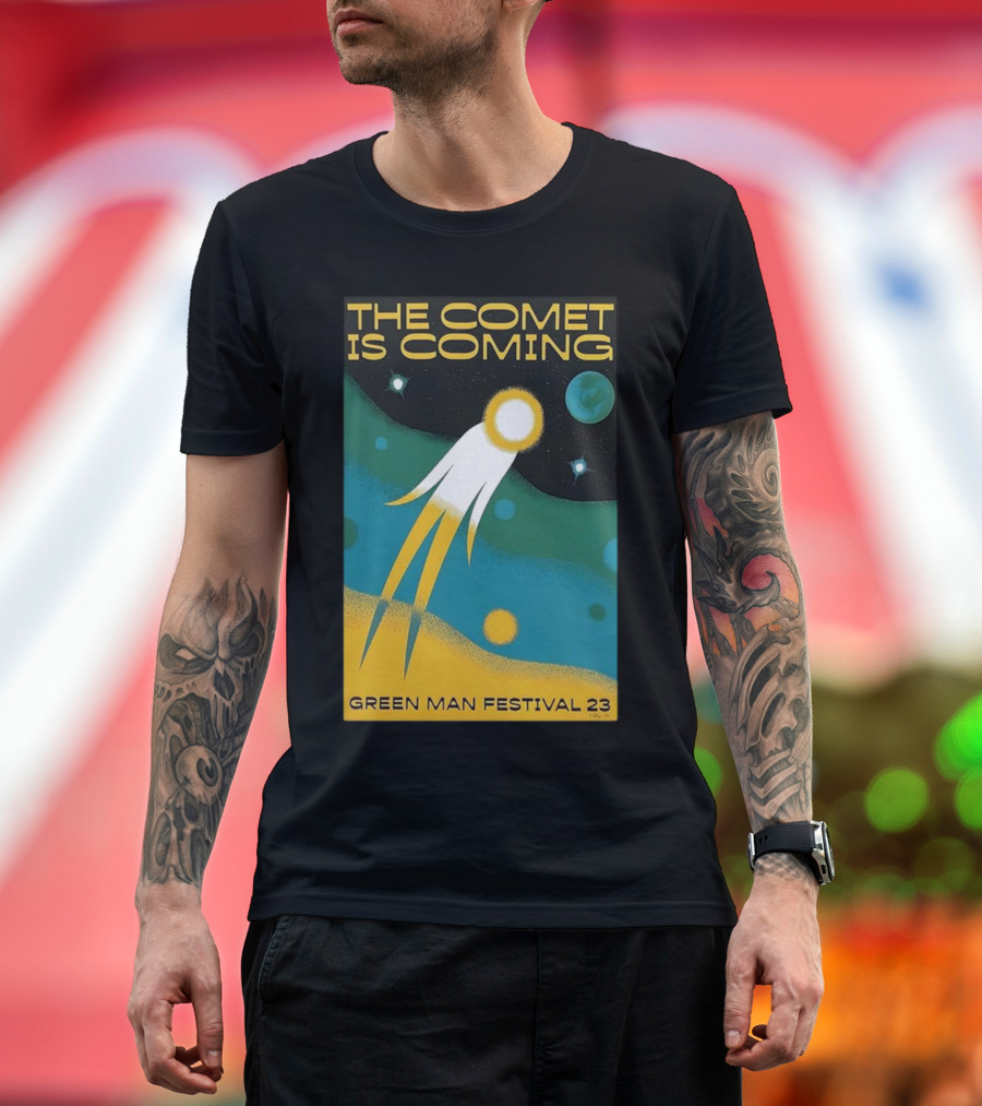 The Comet Is Coming Green Man Festival 23 Galaxy T-Shirt