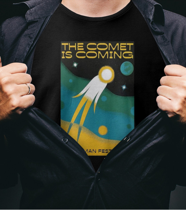 The Comet Is Coming Green Man Festival 23 Galaxy T-Shirt