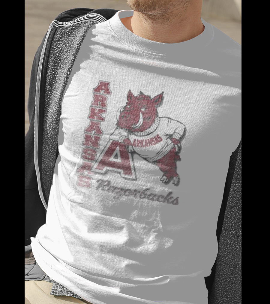 Arkansas Razorbacks Vintage Phase Out Franklin T-Shirt