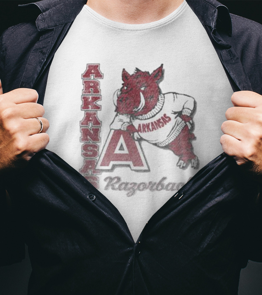 Arkansas Razorbacks Vintage Phase Out Franklin T-Shirt