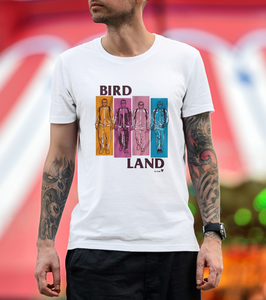 BIRDLAND BROS WALKING COLOR PANELS T-Shirt