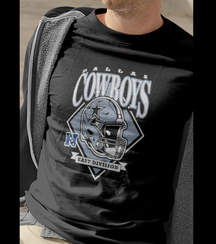 Dallas Cowboys East Division Helmet Graphic NFL T-Shirt