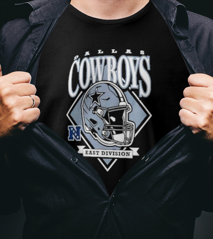 Dallas Cowboys East Division Helmet Graphic NFL T-Shirt