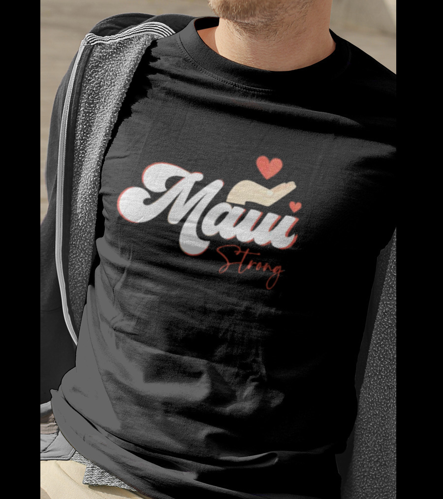Maui Strong Vintage Hawaii Island I Love Hawaii T-Shirt
