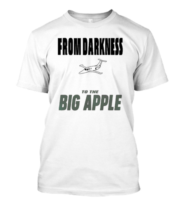 Aaron Rodgers From Darkness To The Big Apple Airplane Journey T-Shirt