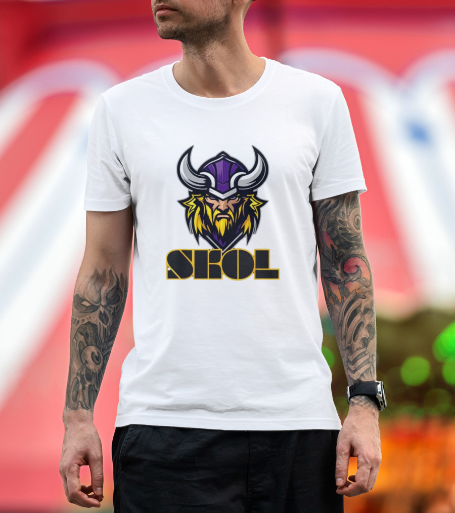 SKOL Scandinavian Pride Minnesota Vikings Warrior T-Shirt