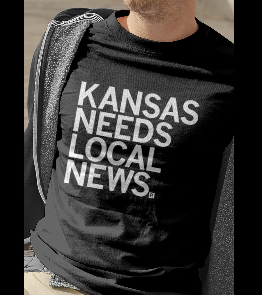 Kansas Needs Local News Defense Fund Support Initiative T-Shirt