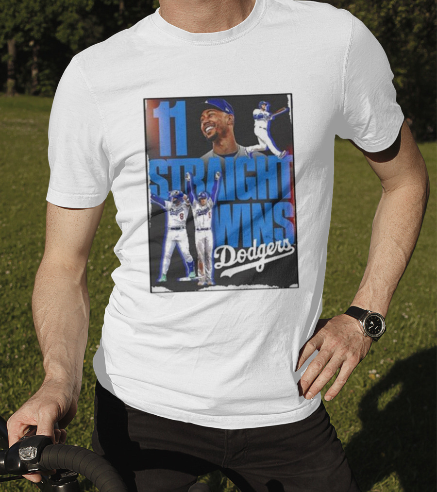 11 Straight Wins Dodgers T-Shirt