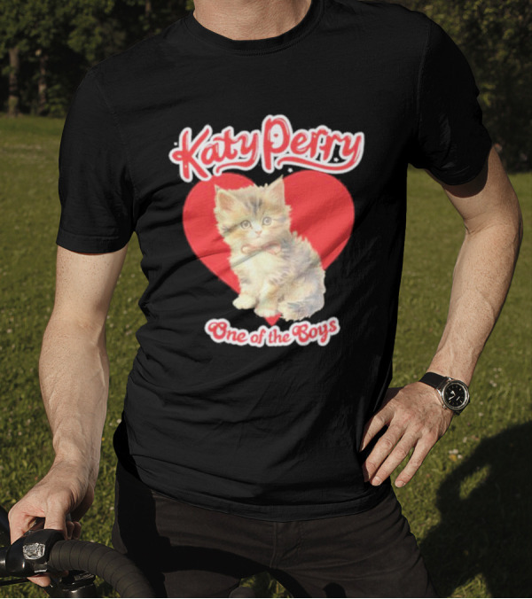 Katy Perry One Of The Boys Cat Heart T-Shirt