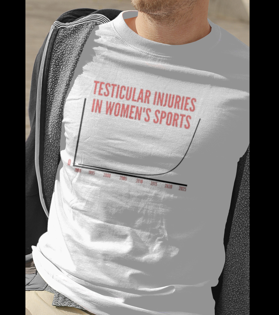 Testicular Injuries In Women’s Sports Exponential Graph T-Shirt