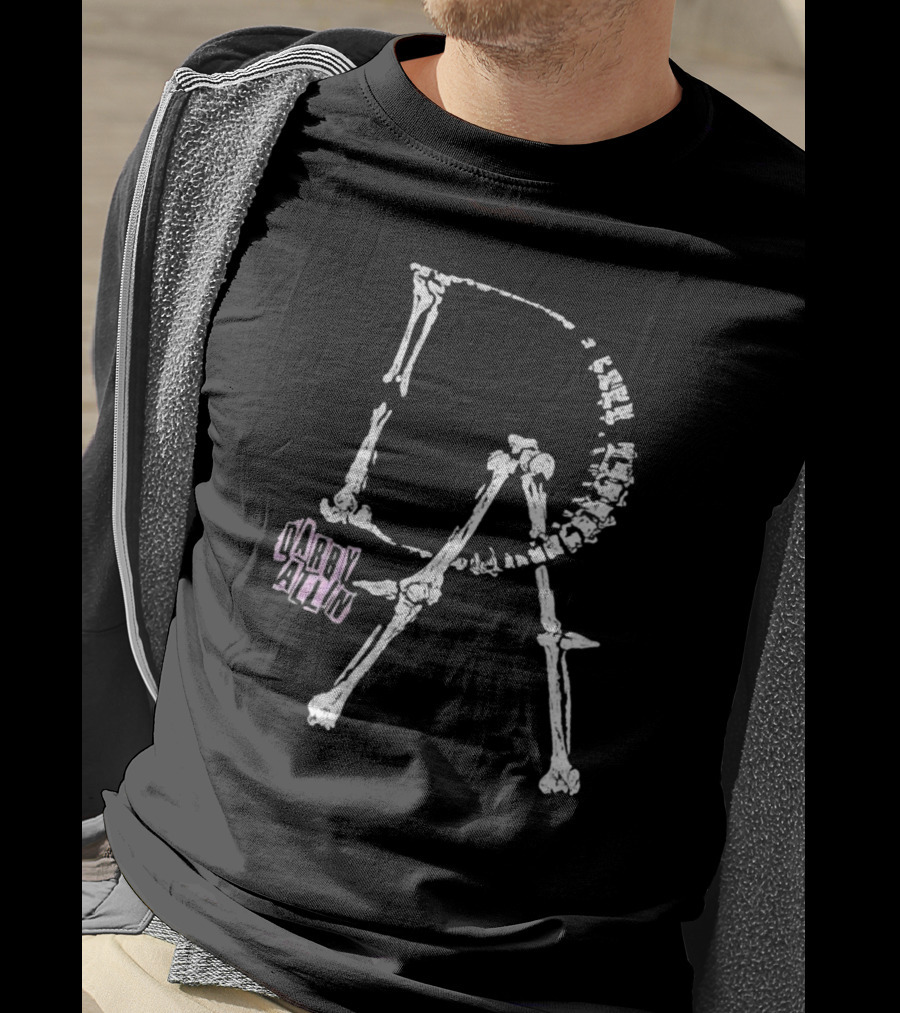 Darby Allin Skeleton Bones Lettering T-Shirt