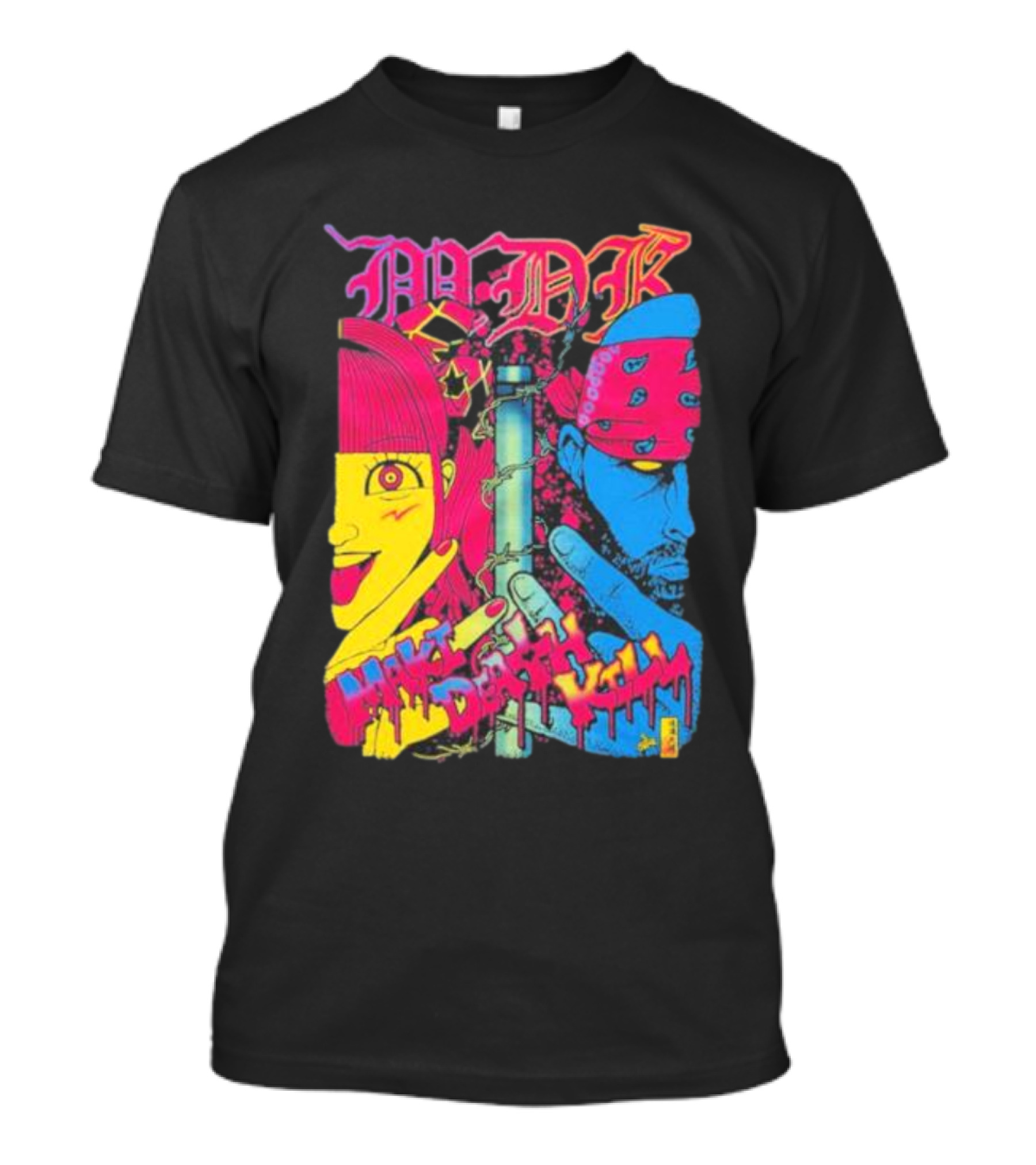 GCW Maki Death Kill Neon T-Shirt