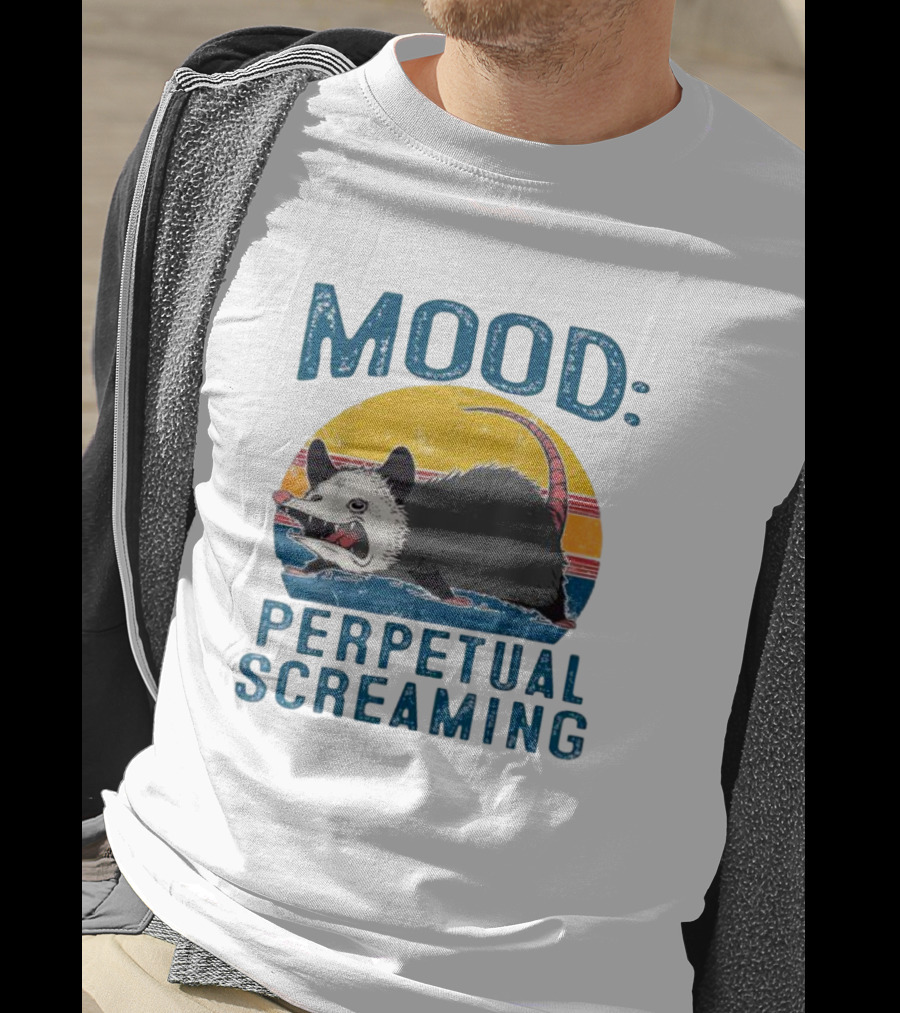Mood Perpetual Screaming Opossum Vintage T-Shirt