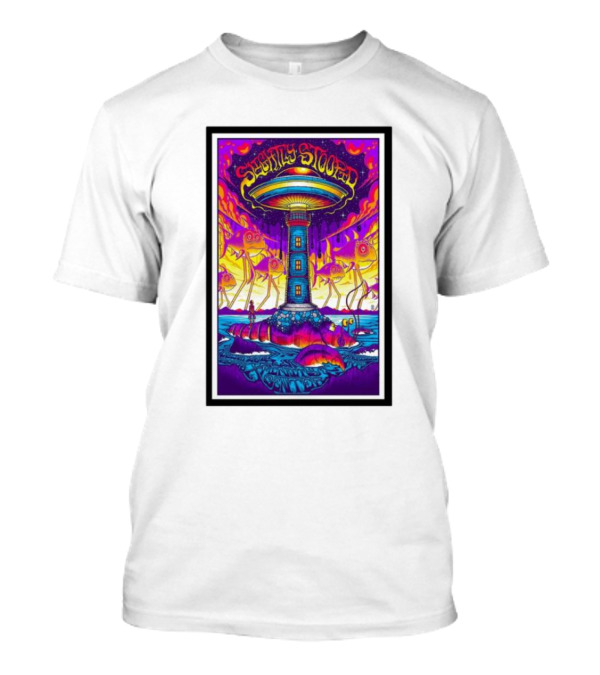 Slightly Stoopid Trippy Lighthouse Artwork 25th Aug T-Shirt
