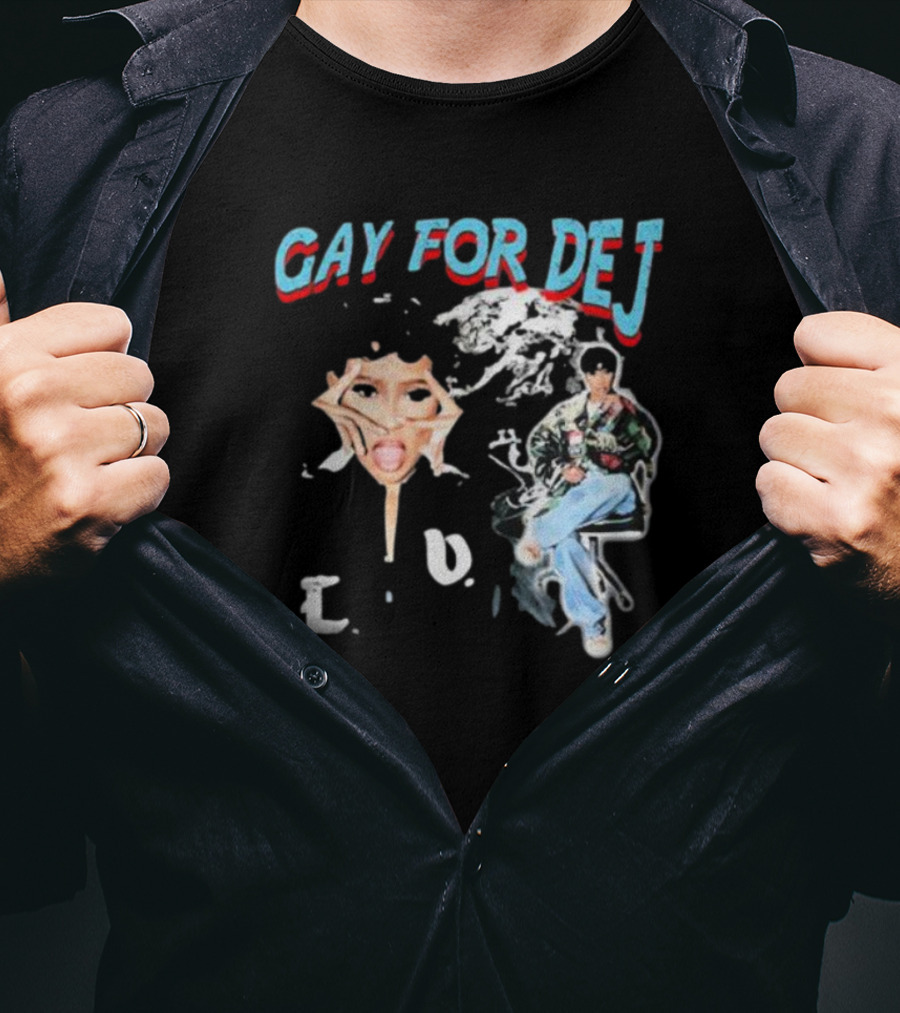GAY FOR DEJ Pop Art Style With Fashionable Poses T-Shirt