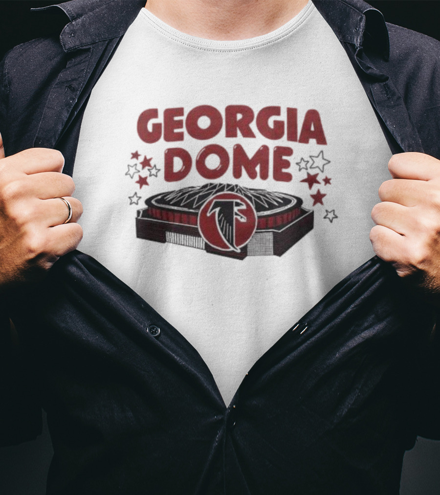 Atlanta Falcons Georgia Dome Stadium Stars T-Shirt