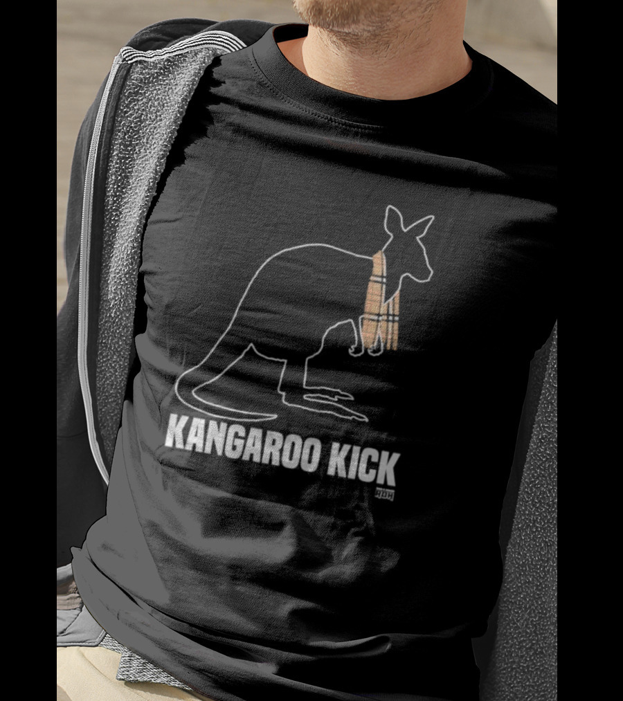 MJF Kangaroo Kick Scarf Outline T-Shirt