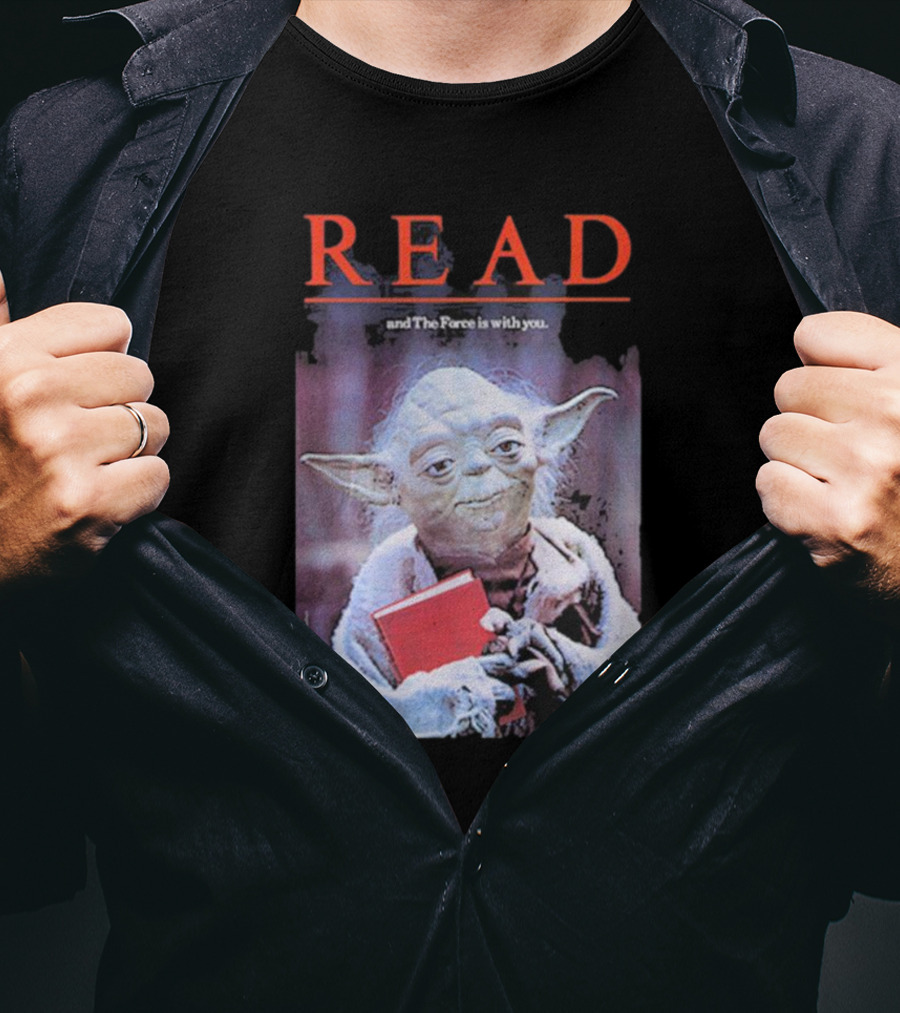 Star Wars Yoda Read And The Force Is With You T-Shirt